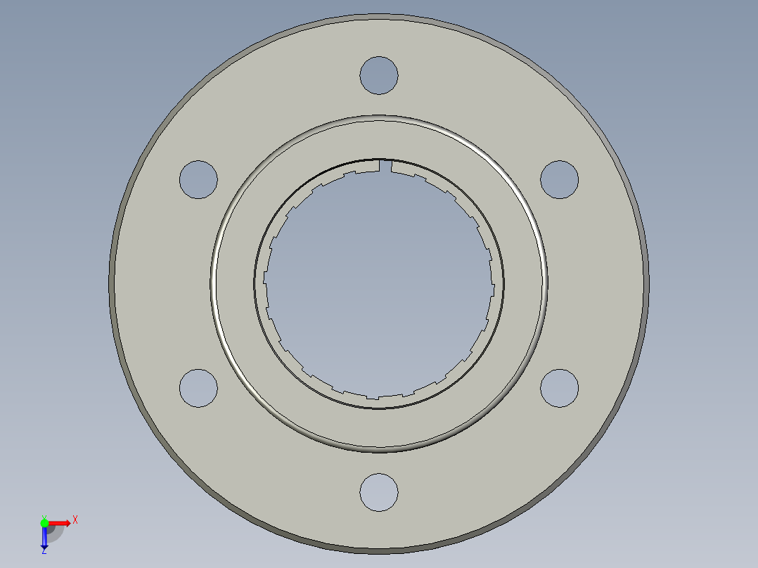 FJUM-01-40-HXJM-00工程塑料滑动轴承俯视图