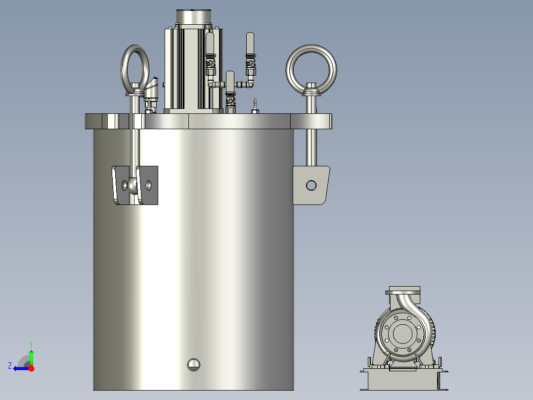M078-胶桶右视图