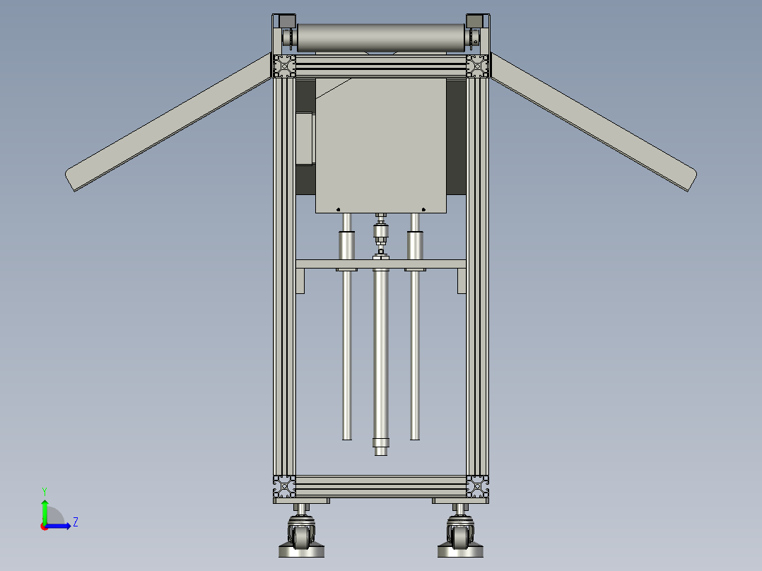 分拣滚轮线左视图