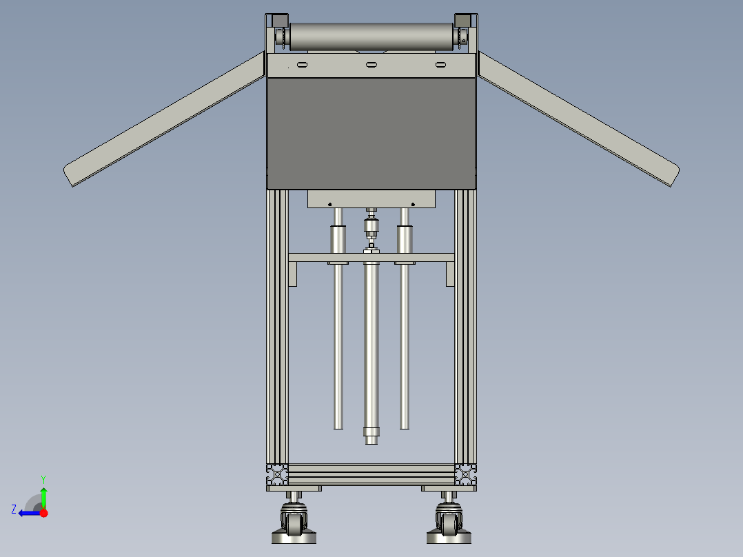 分拣滚轮线右视图
