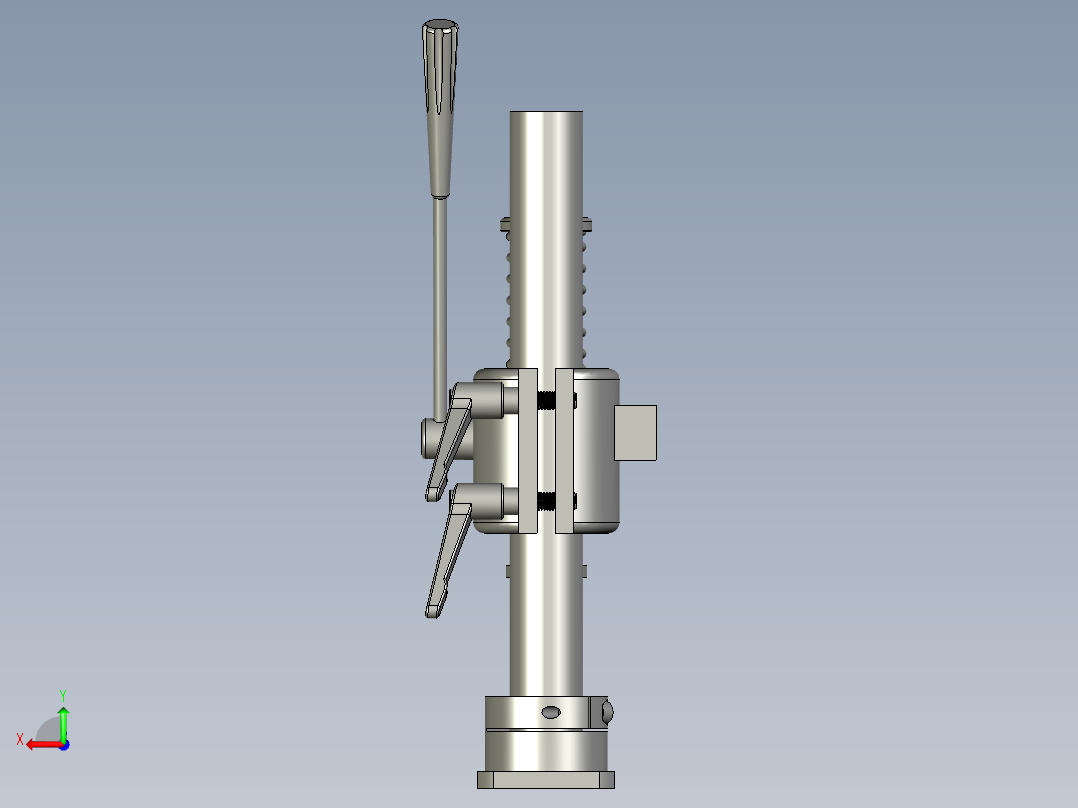 上模下压组件后视图