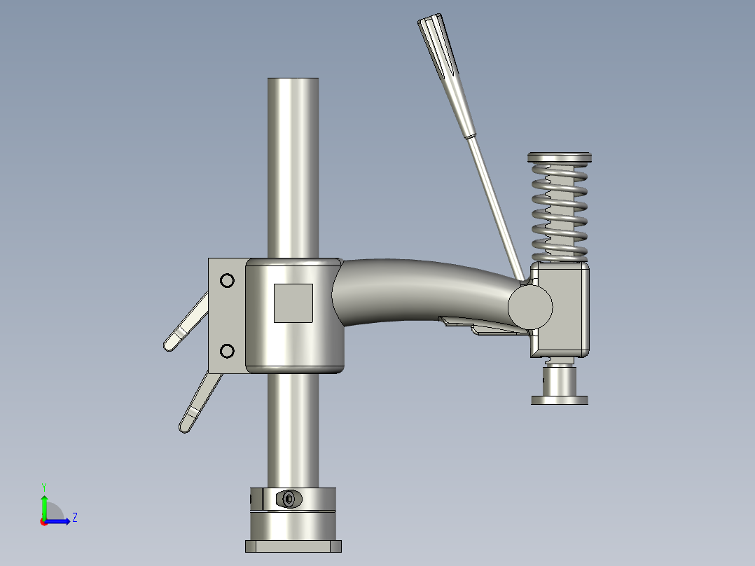 上模下压组件左视图
