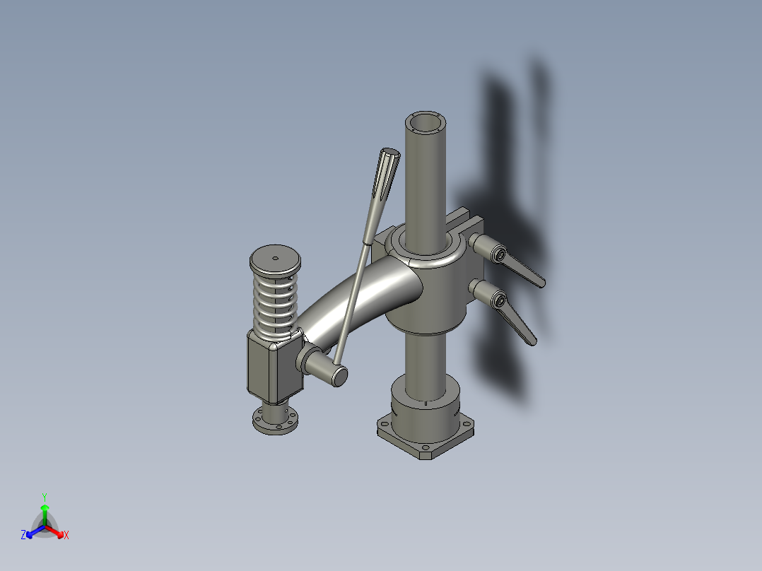 上模下压组件正等轴测图