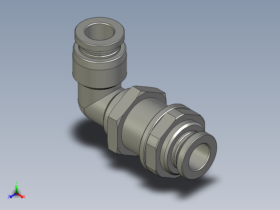 直角穿板接头PLM8