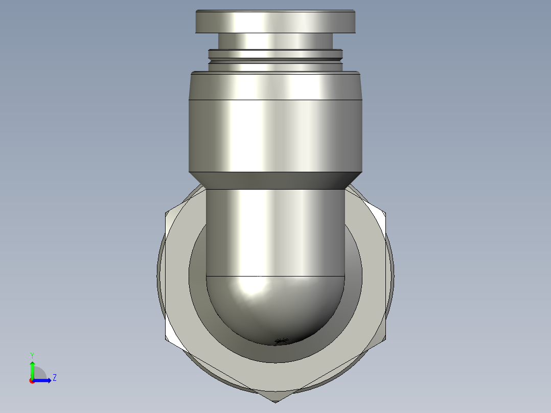 直角穿板接头PLM8左视图