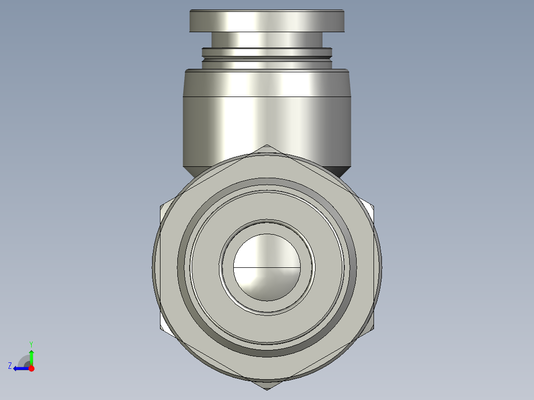 直角穿板接头PLM8右视图