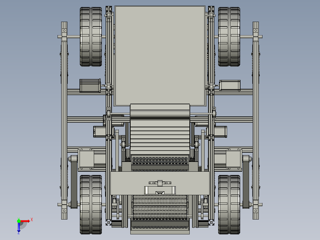 纯电动垃圾收集车俯视图