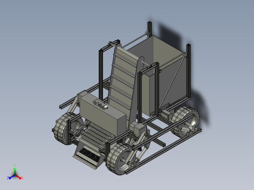 纯电动垃圾收集车正等轴测缩略图