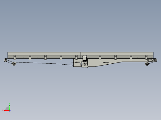 中心距行走分料皮带机及张紧装置后视缩略图