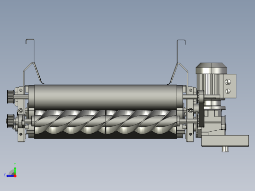 中心距行走分料皮带机及张紧装置右视缩略图