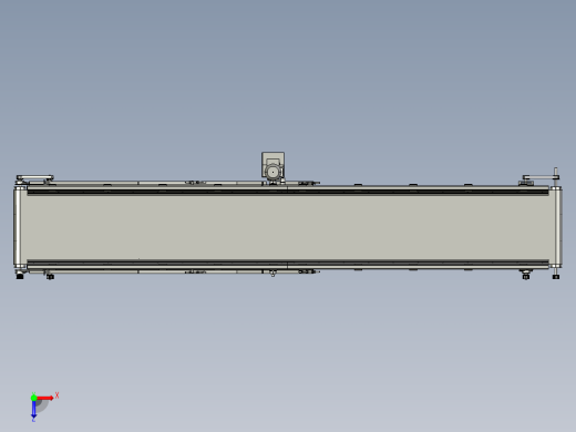 中心距行走分料皮带机及张紧装置俯视缩略图