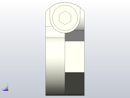 开口型铸造型法兰式导向轴支座[SPJ-10]右视缩略图