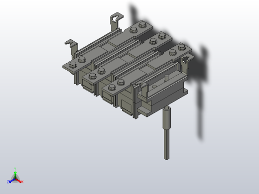 HH15-1000_3QA 3P隔离开关三维模型202012