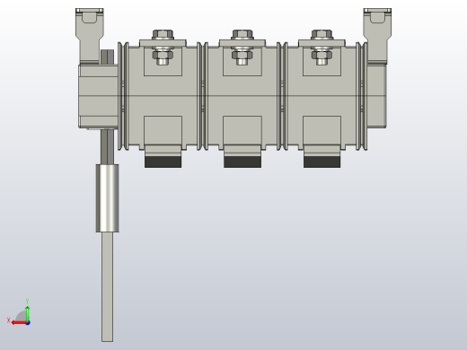 HH15-1000_3QA 3P隔离开关三维模型202012后视缩略图