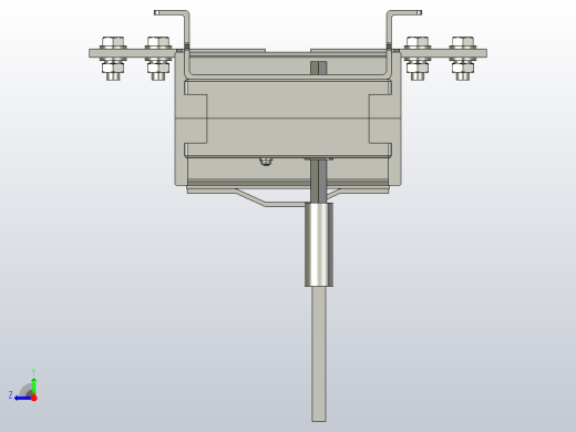 HH15-1000_3QA 3P隔离开关三维模型202012右视缩略图