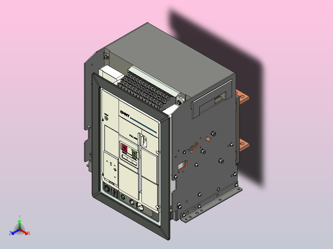 NA8-1600 800A-1000A 4P 抽屉式-水平接线+门框202409主视图