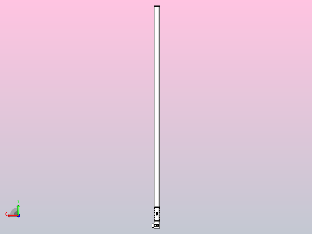 伺服电机集成皮带传动直线执行器TPA-OCB-140-256-L4750-LU-P75-N3后视图