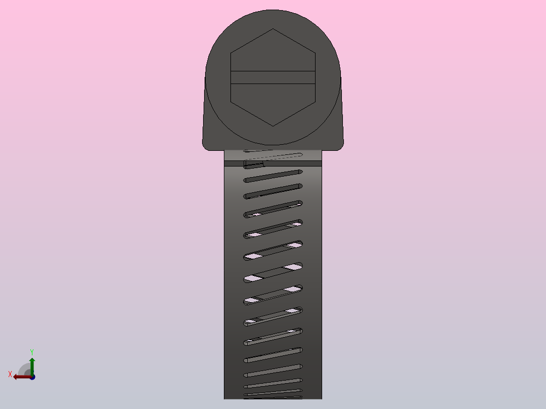 Q675 A型蜗杆传动式软管环箍_Q62022后视图