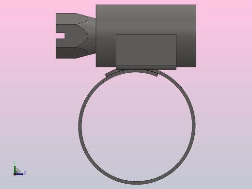 Q675 A型蜗杆传动式软管环箍_Q62022左视缩略图