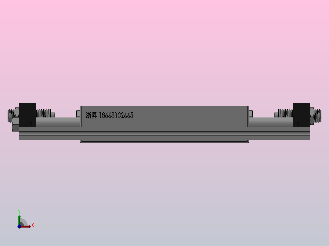 STM系列滑台气缸[STMS-20X50]前视图