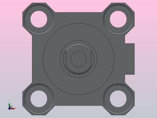 薄型气缸（单杆双作用）HCQ2系列[HCQ2B20-30DFCZ]前视缩略图