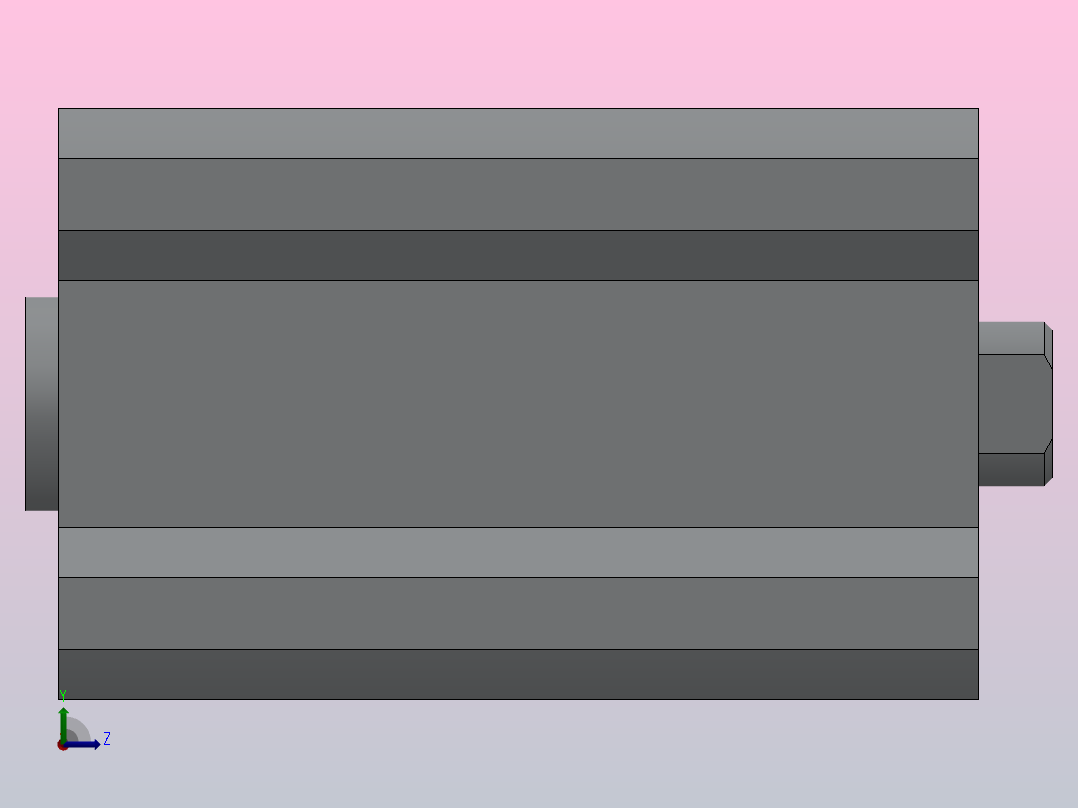 薄型气缸（单杆双作用）HCQ2系列[HCQ2B20-30DFCZ]左视图