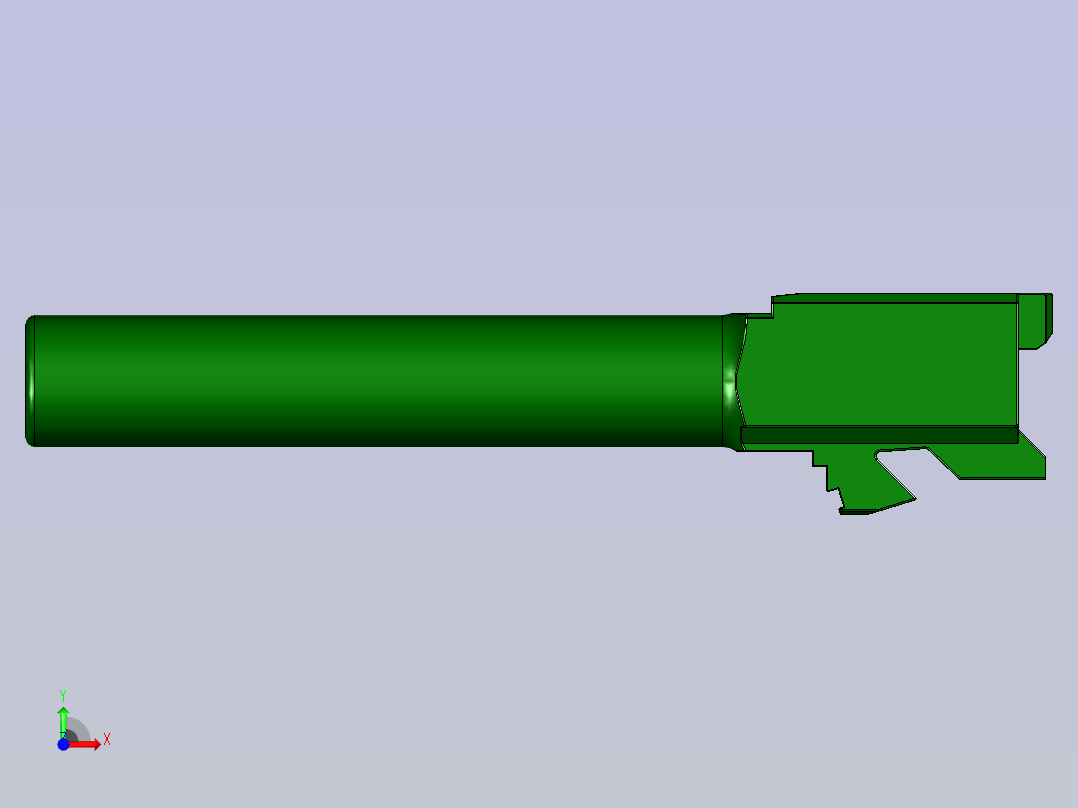 A0005028-G18C 手枪枪管前视图