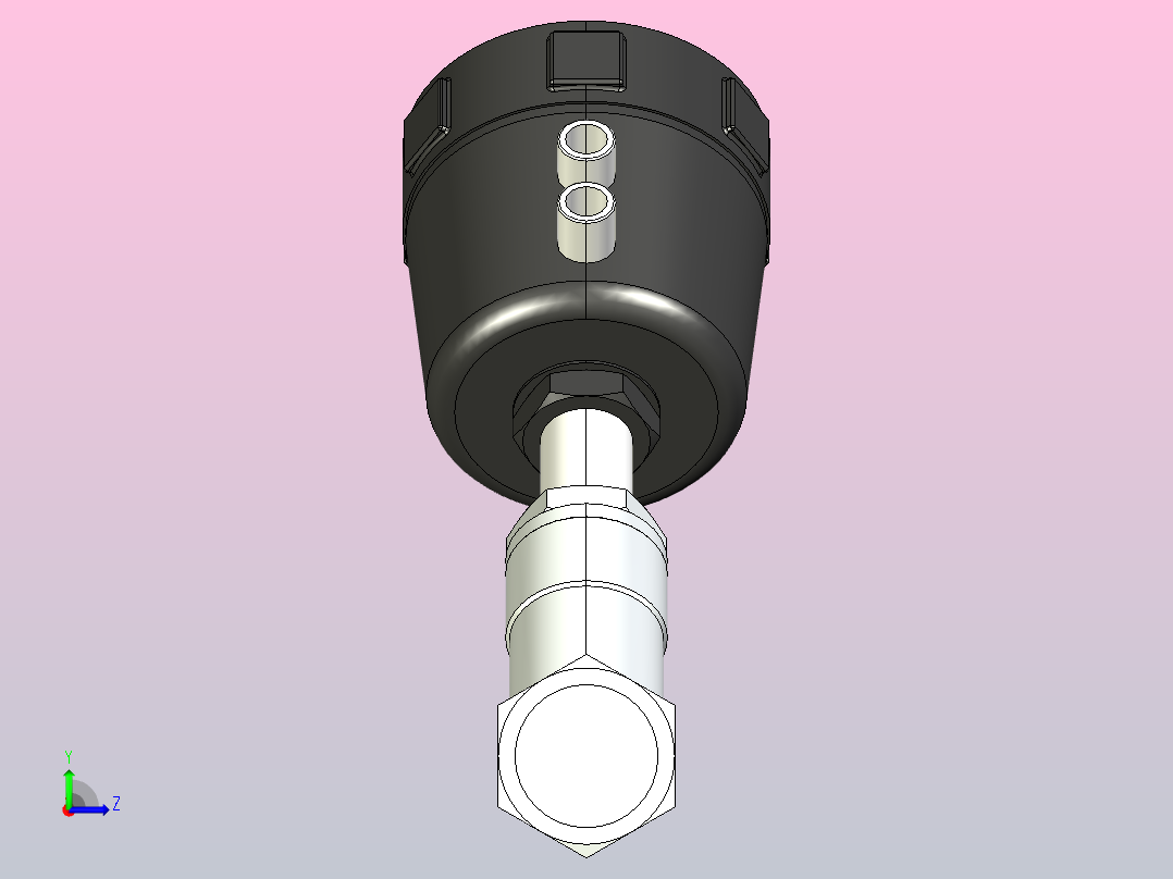 QJZ普通型角座阀[QJZ-32-B]左视图