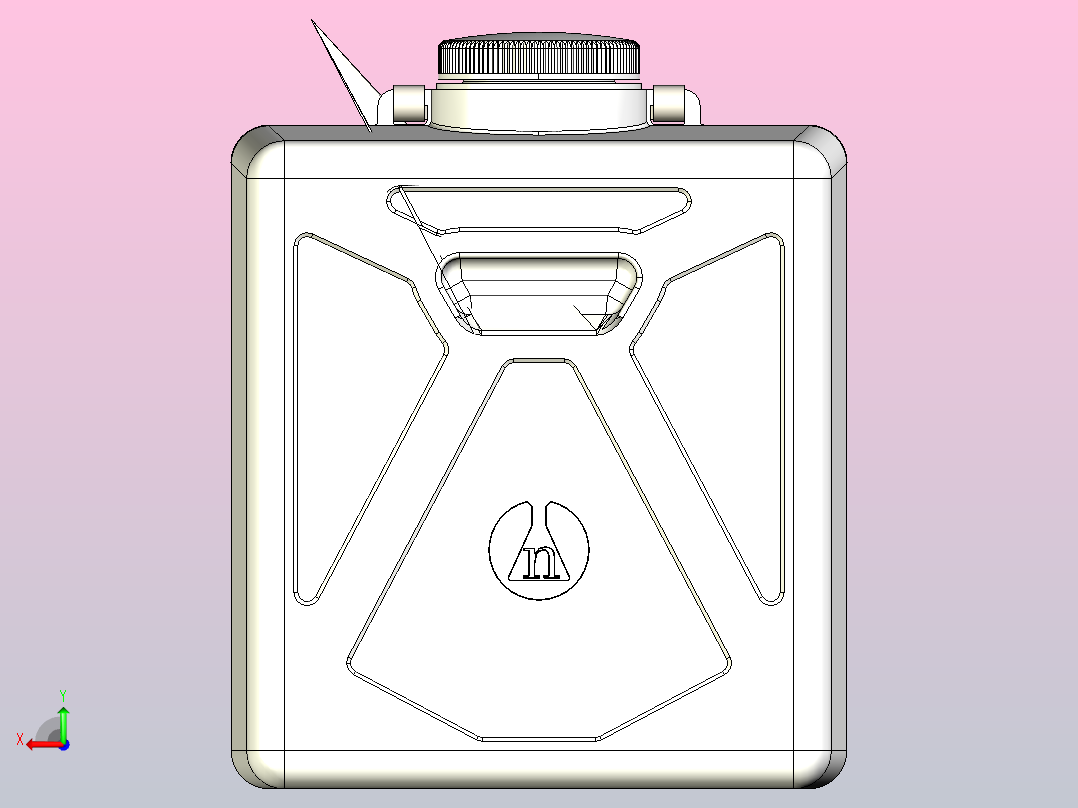 Nalgene可热压罐jerrycan 20l，带盖或不带盖后视图