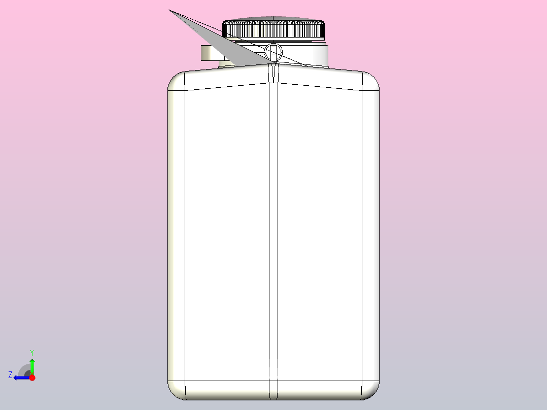Nalgene可热压罐jerrycan 20l，带盖或不带盖右视图