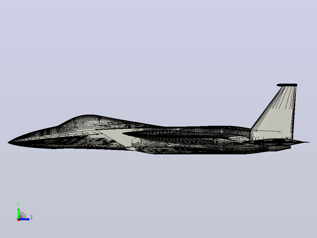 F-15 Eagle v2飞机左视图
