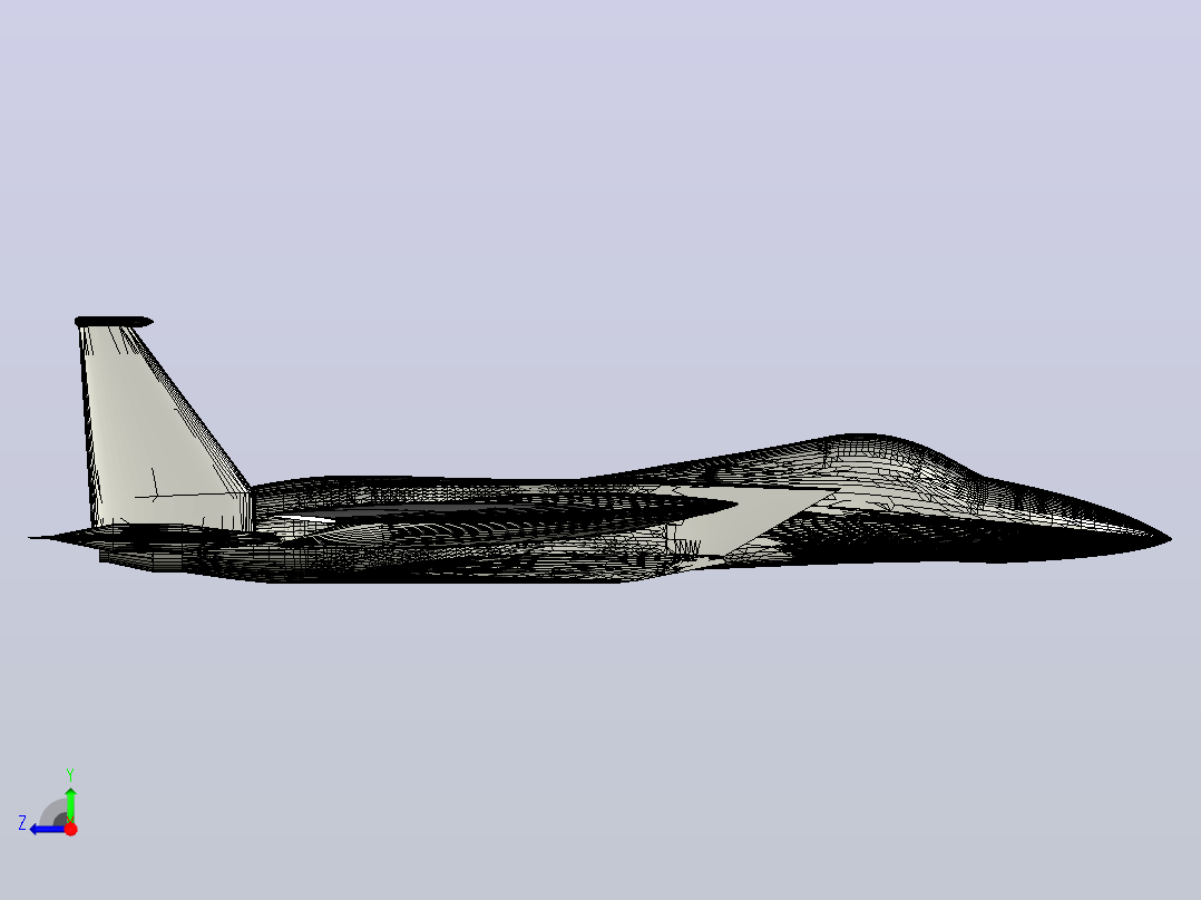 F-15 Eagle v2飞机右视图