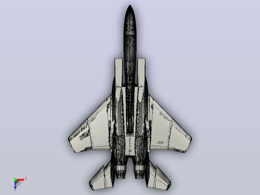 F-15 Eagle v2飞机俯视缩略图