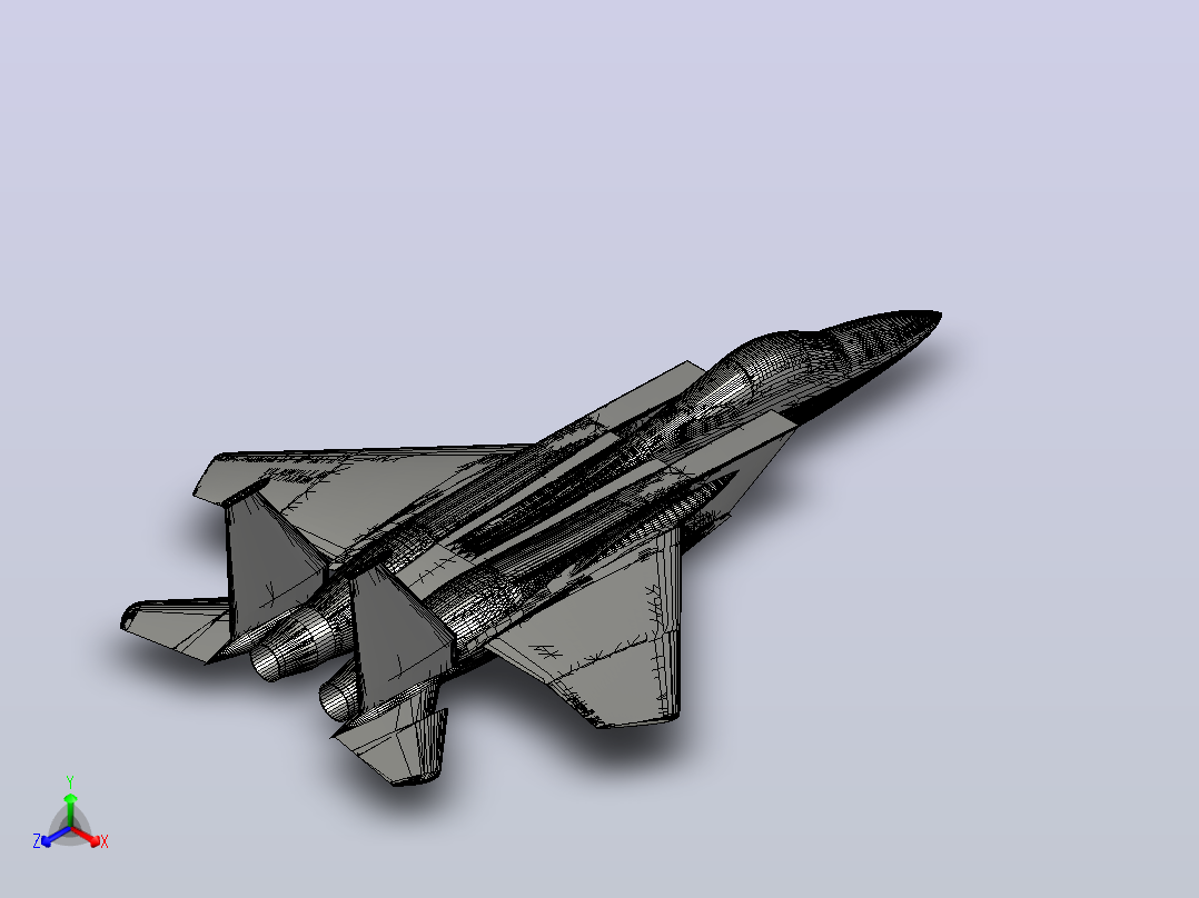 F-15 Eagle v2飞机正等轴测图