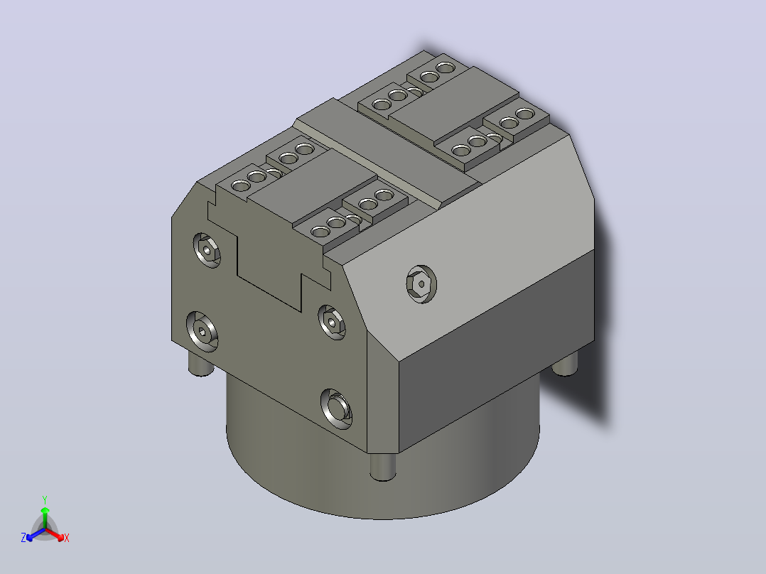 气动夹紧系统SCHUNK-0405270 KSF-F plus 100,0正等轴测图