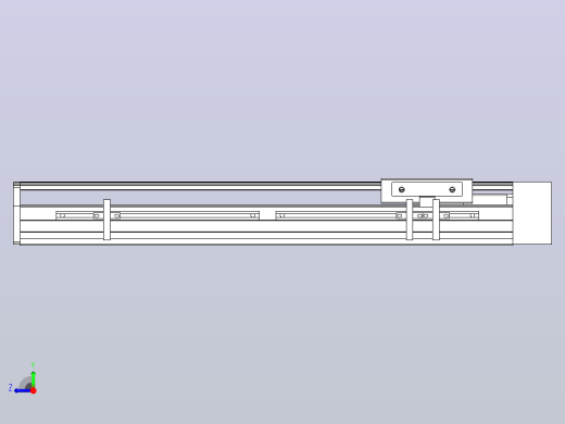 MTH10标准螺杆滑台[MTH10-L#-300-BL-P10-C3]右视缩略图