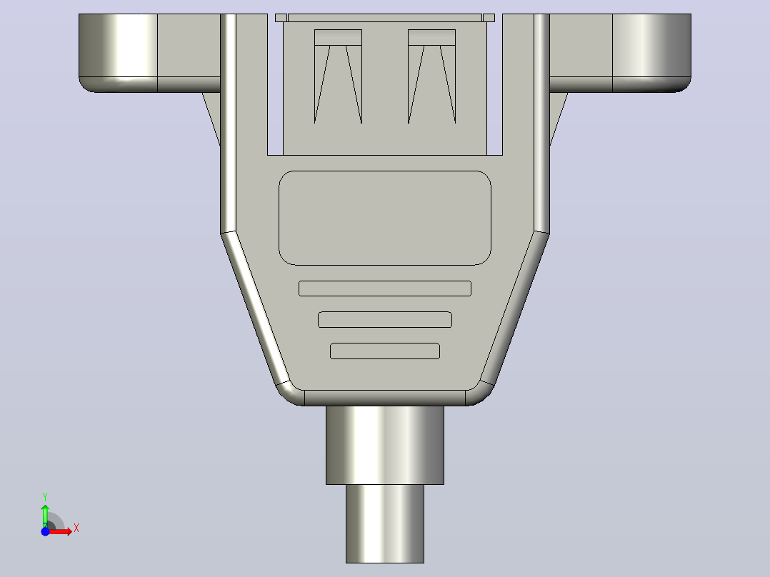 usb插座前视图