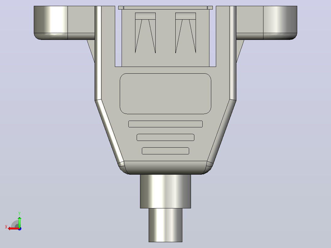 usb插座后视图