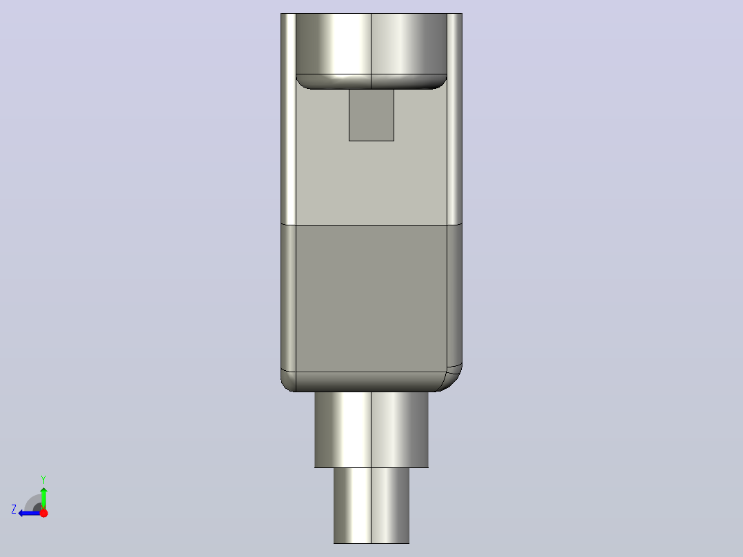usb插座右视图