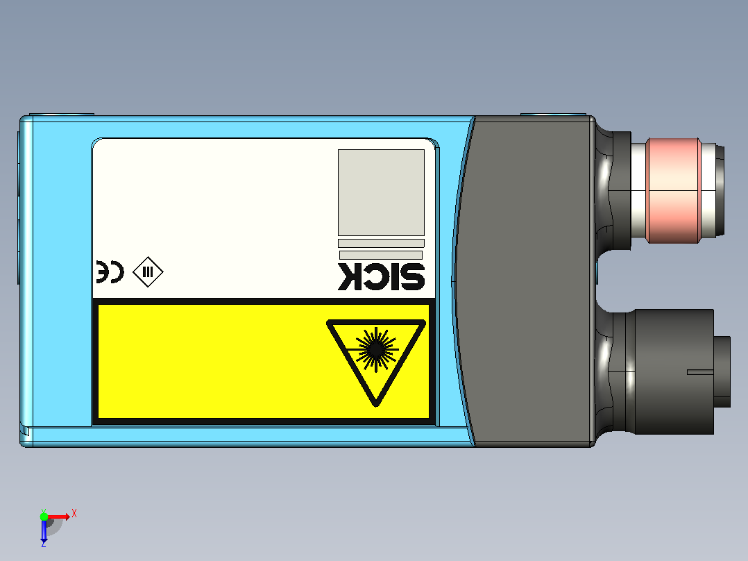 CLV621-2120条码扫描器俯视图