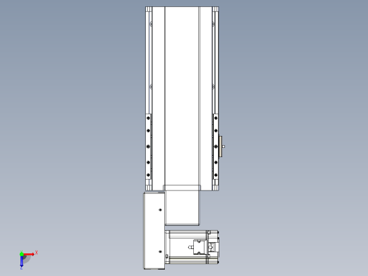 皮带直线轴半封闭可选导轨TPA-HNB-175D-140-L150-ML-C-P75-N3俯视缩略图