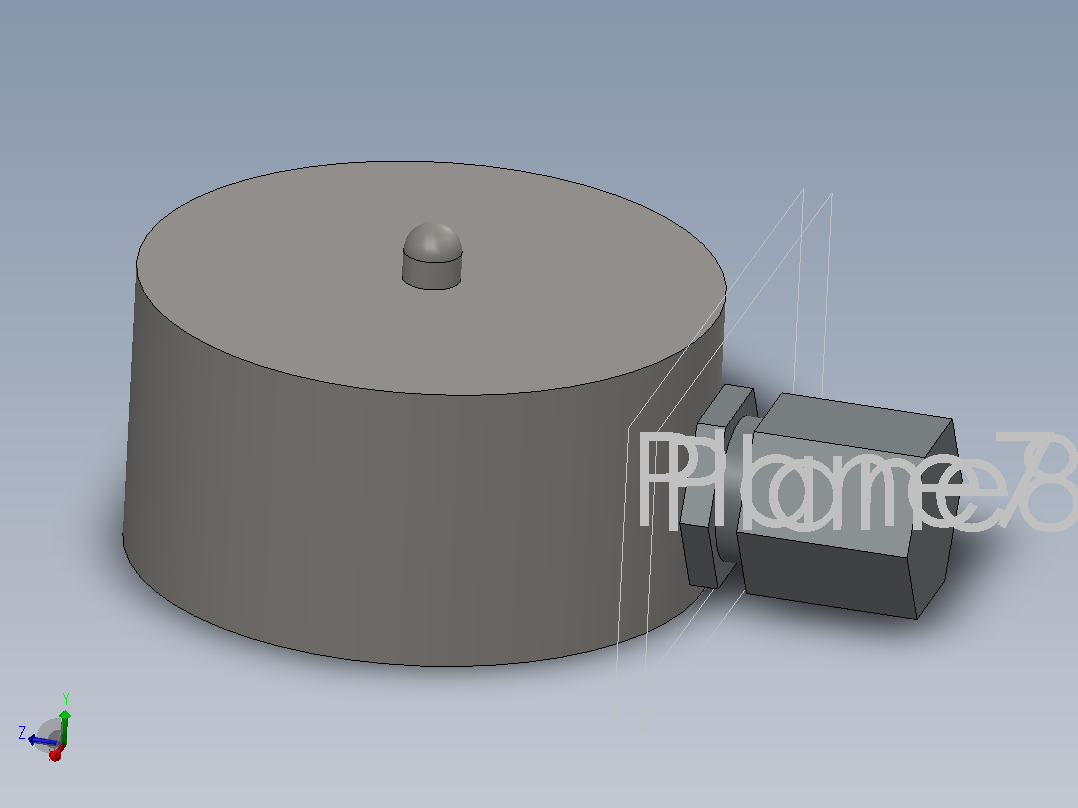 DYHW-116微型称重传感器5Kg 10Kg 20Kg 30Kg 50Kg 100Kg 200Kg 300Kg 500Kg小按钮压力传感器主视图