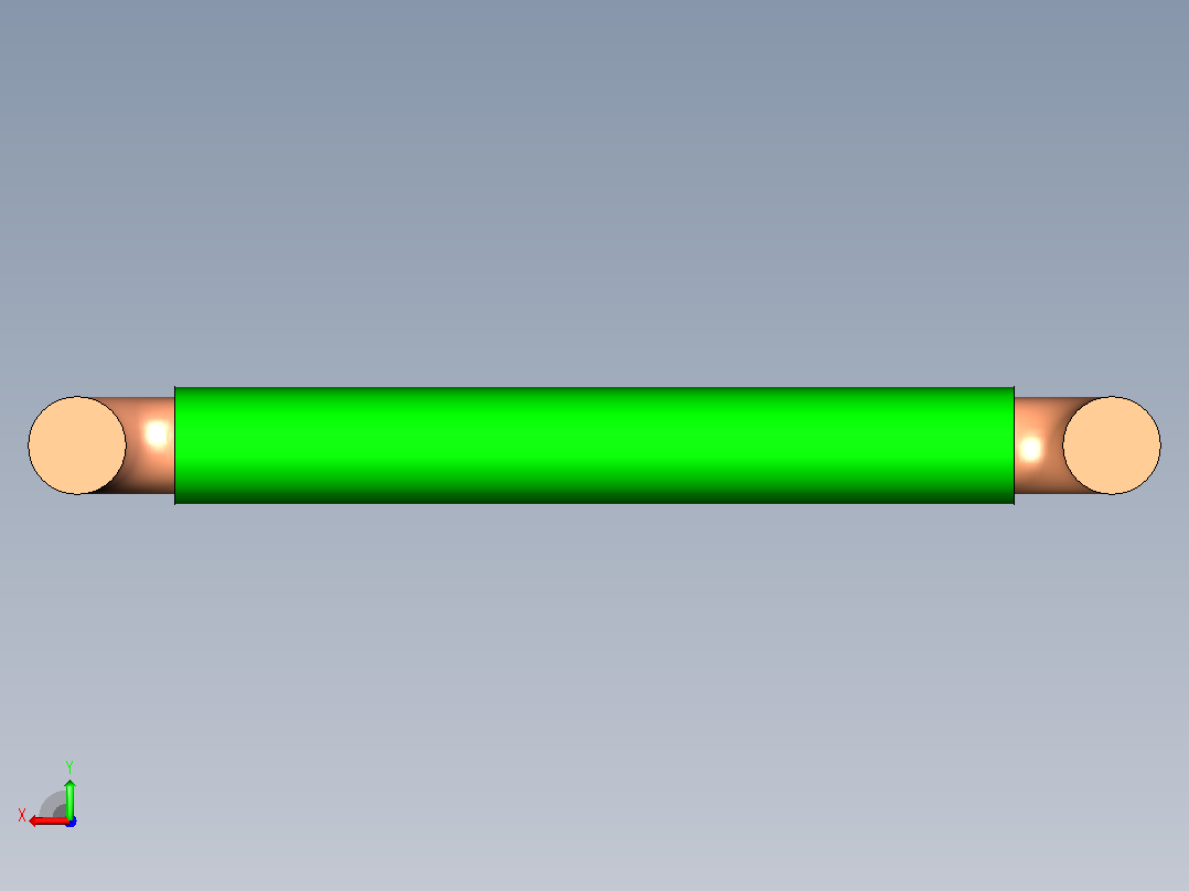 插头连接器Wirebridge_6.35xD0.6mm后视图