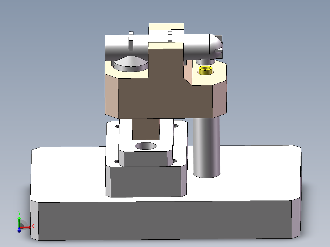 压铜嘴工装sw18可编辑