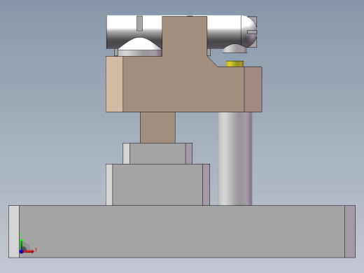压铜嘴工装sw18可编辑前视缩略图