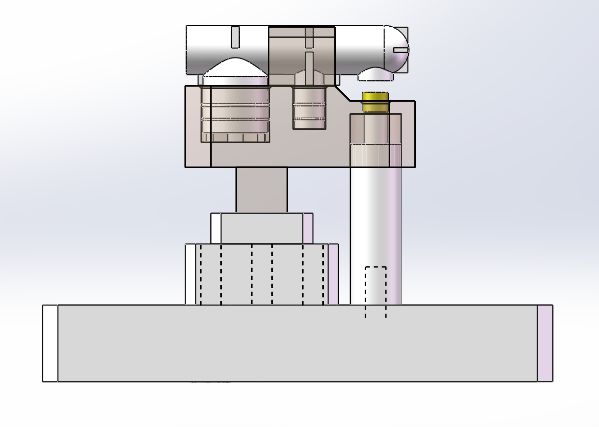 压铜嘴工装sw18可编辑