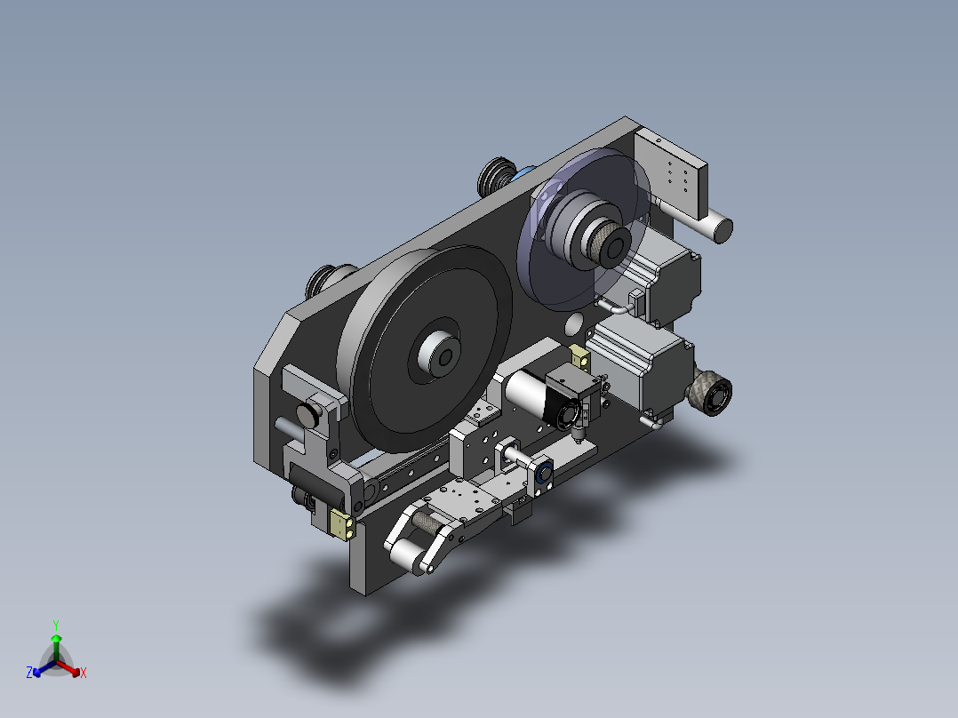 在线撕膜组件sw23可编辑正等轴测图