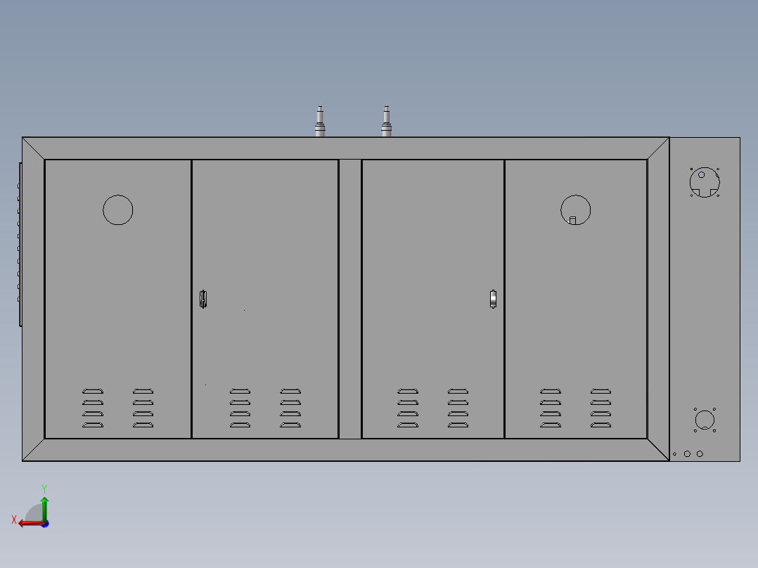 给袋水平式自动包装机sw12后视图