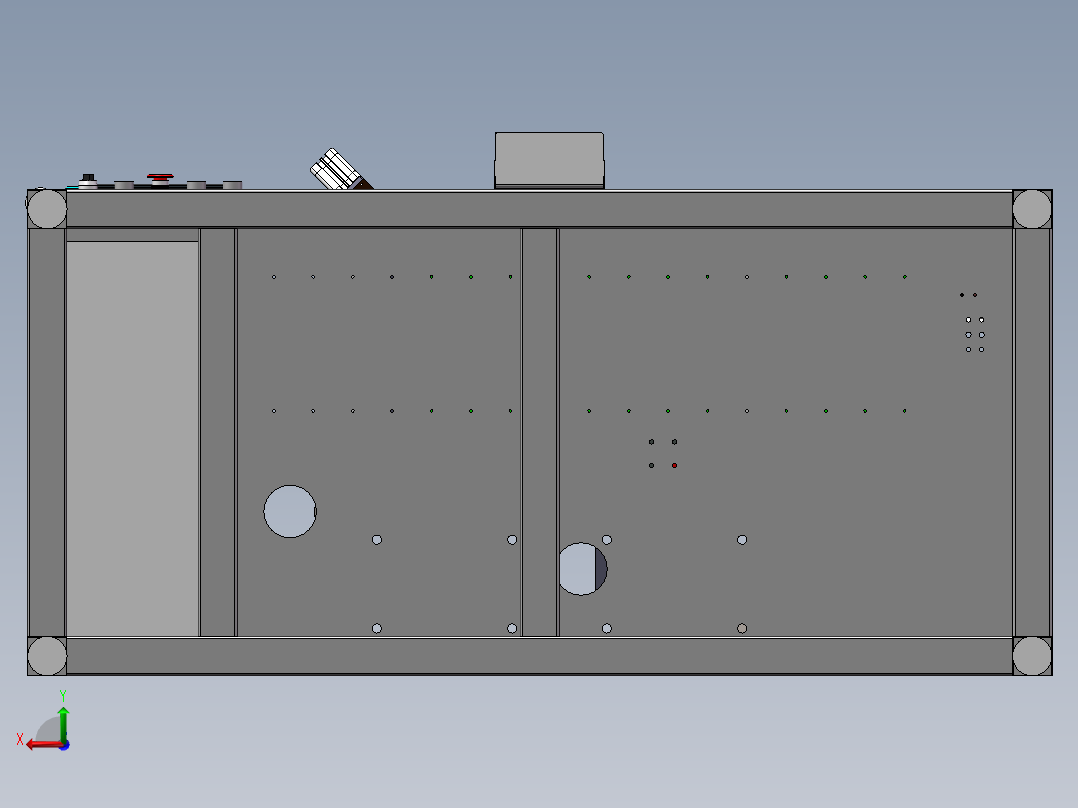 汽车球轴橡胶套卡环装配机（sw20可编辑+cad）后视图