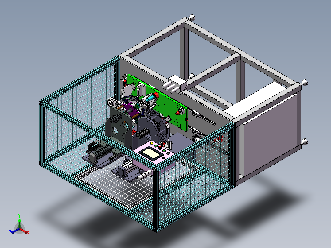 汽车球轴橡胶套卡环装配机（sw20可编辑+cad）正等轴测图